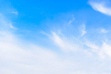 Obraz premium The nature of blue sky with cloud in the morning.