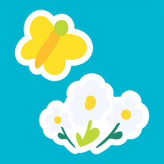 Vector Cartoon Romantic Love Sign