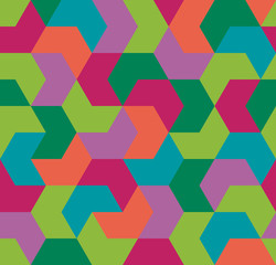 Seamless pattern. Endless background of geometric shapes. Arrow seamless pattern