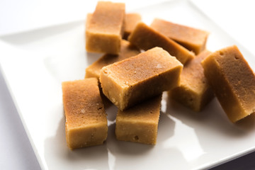 Mysore pak or Mysuru Paaka is south indian cake like sweet