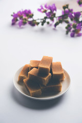 Mysore pak or Mysuru Paaka is south indian cake like sweet