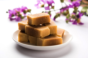 Mysore pak or Mysuru Paaka is south indian cake like sweet