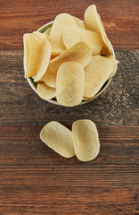Bowl of potato chips