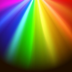 Colorful rainbows rays