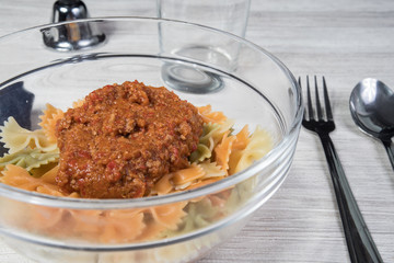 pasta de lícitos a la boloñesa 