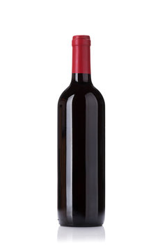 Naklejka Red wine bottle
