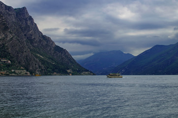 Boat on Garda lake