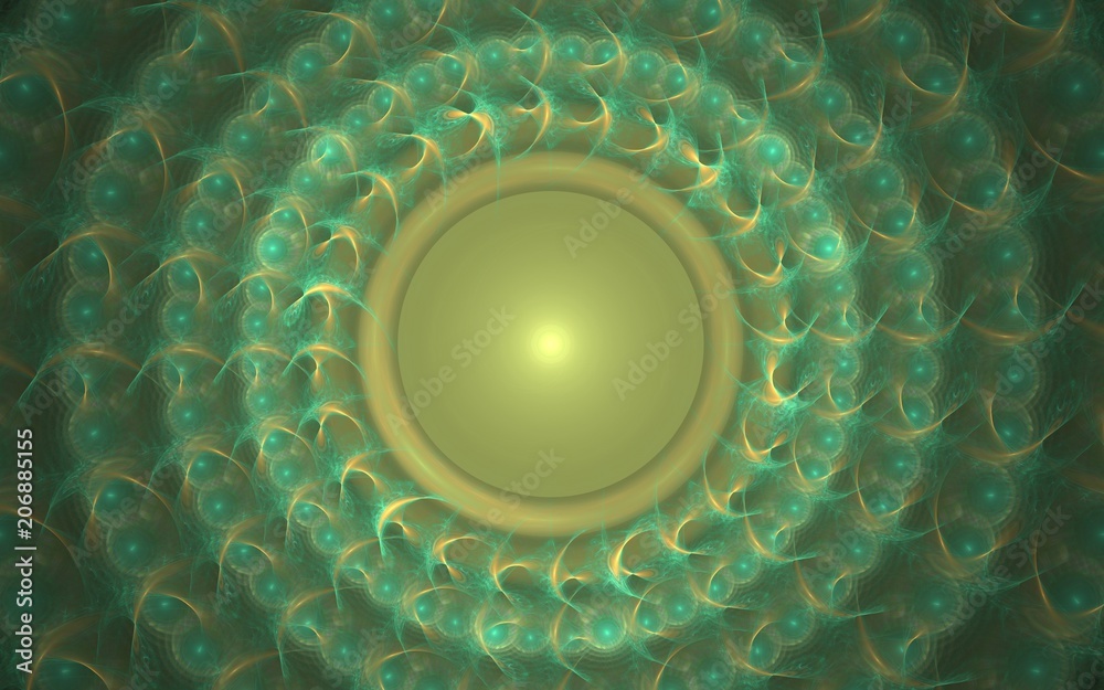 Fototapete digital generated image in the form of abstract geometric shapes of various shades and colors for us