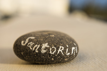 Obraz na płótnie Canvas Santorini stone