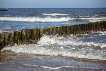 Wellen am Strand von Zempin