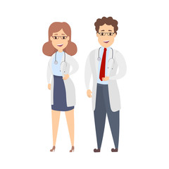 Isolated scientists couple.