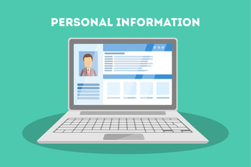Personal information concept.
