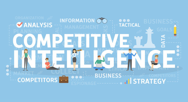 Competitive intelligence concept.
