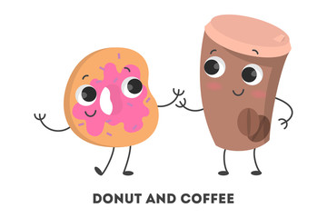 Coffee and donut.