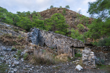 Ruins in Chimera near Cirali (Turkey)
