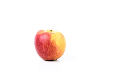 Apfel isoliert mit Textfreiraum