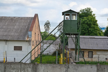 Observation tower of a closed security zone.