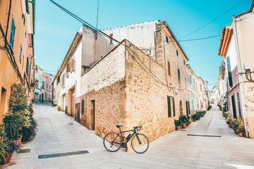 Fahrrad auf Mallorca, helm von Oben