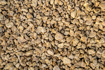 Yellow fine crushed stone coquina