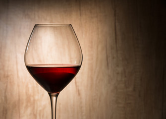 Glass of red wine