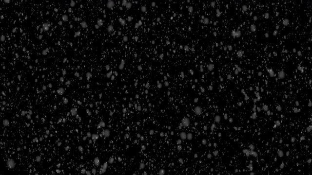 heavy snow falling animation can simple to add on any video footage