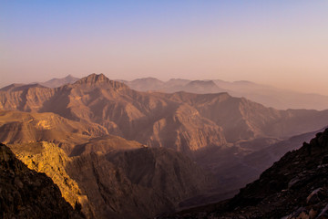 Fototapeta na wymiar Jebel Jais mountain Ras Al Khaima, UAE