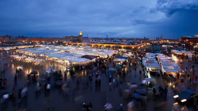 Djemaa el-Fna night market, Marrakech (Marrakesh), Morocco, North Africa, Africa