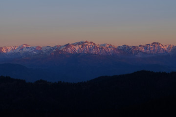 Gruzja, Park Narodowy Borjomi – Kharagauli - zachód słońca w okolicach góry Lomis Mta  - obrazy, fototapety, plakaty