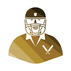 Cricket player icon