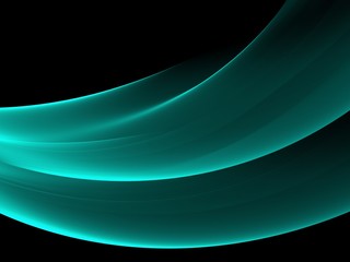 Abstract luminous green and black background
