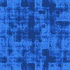 Obraz premium Geometry pattern blue background texture