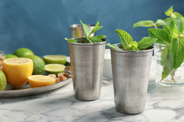 Composition With Delicious Mint Julep