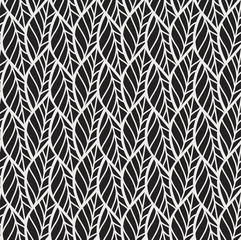 Plaid mouton avec motif Feuilles géométriques Modèle sans couture de vecteur de feuilles géométriques. Texture vectorielle abstraite. Fond de feuille.