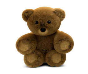 cute teddy bear isolated 3d rendering