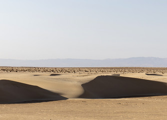 Fototapeta na wymiar hot day in the Sahara desert