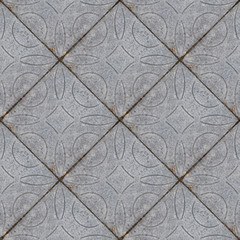 Naklejka premium Seamless photo texture of pavement tile from natural stone