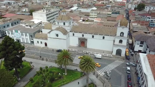 Main Square of Latacunga city Ecuador