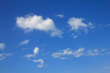 Blauer Himmel mit Wolken, Hintergrund