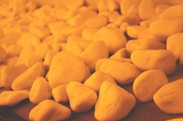yellow decorative stones