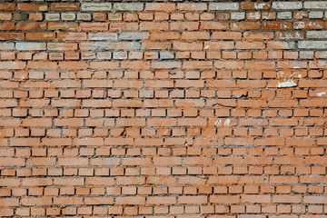 old red brick wall texture background