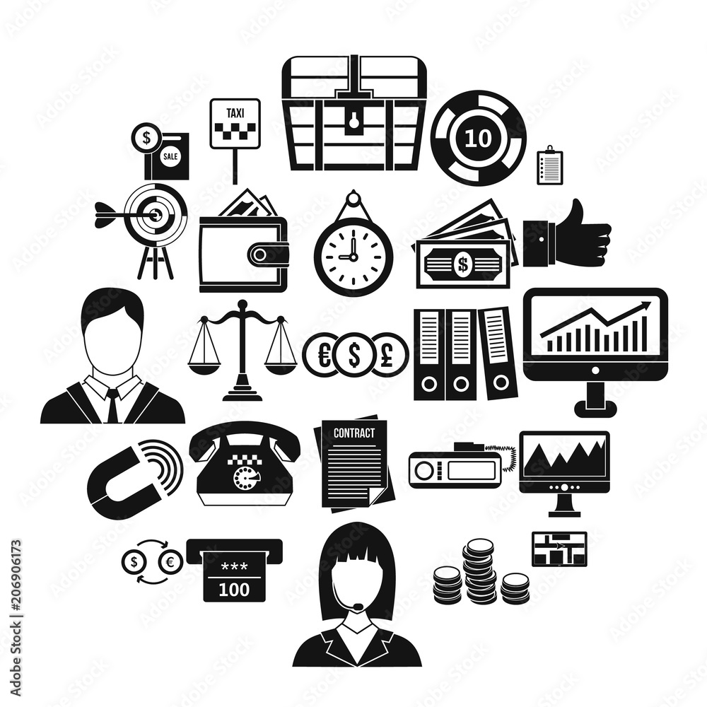 Poster aggregation icons set. cartoon set of 25 aggregation vector icons for web isolated on white backgrou