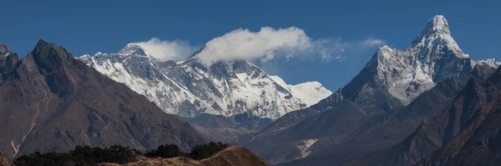 Photo sur Plexiglas Lhotse Everest Lhotse PumoRi AmaDablam Himalaje treking
