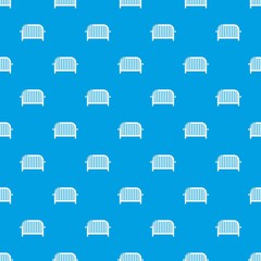 Fence speech pattern vector seamless blue repeat for any use