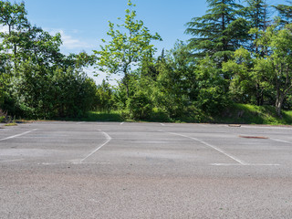 Derelict parking lot Croatia