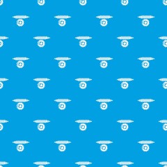 Worm gear pattern vector seamless blue repeat for any use