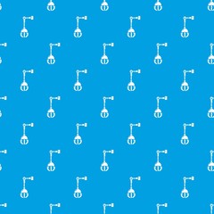 Mechanical grabber pattern vector seamless blue repeat for any use