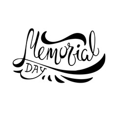 Memorial day - handdrawn lettering for USA Memorial Day events, sales, web, mobile, logo, infographics, visualizations, postcards, T-shirt printing, banner, poster, promotion