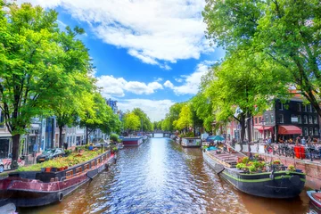 Fototapeten Kanal in Amsterdam © adisa