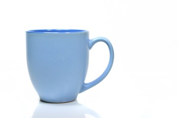 Blank blue mug