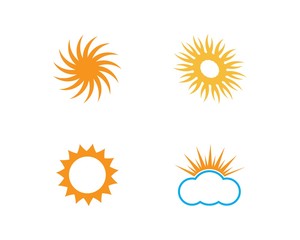sun ilustration logo vector